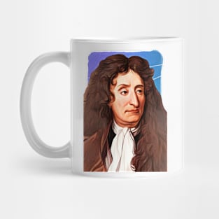 French Poet Jean de La Fontaine illustration Mug